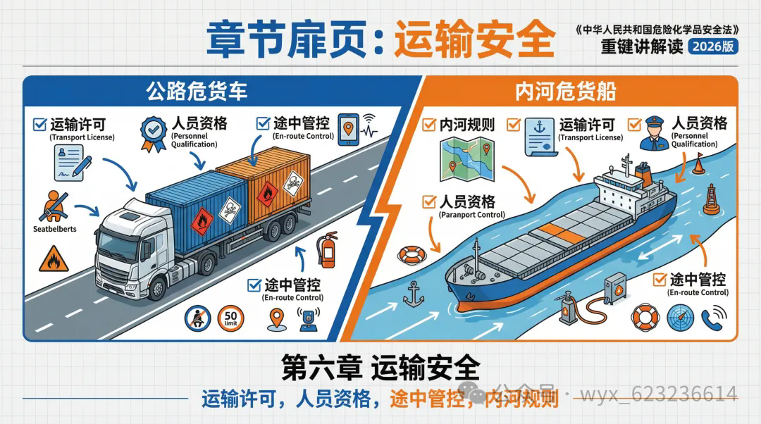 图解-中华人民共和国危险化学品安全法 第六章运输安全