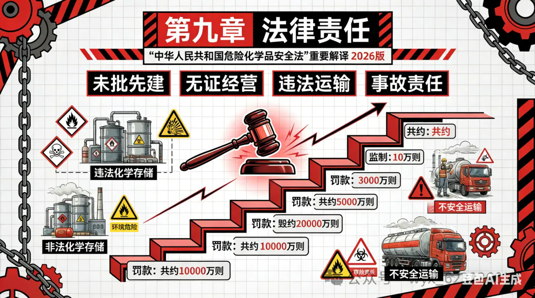 图解-中华人民共和国危险化学品安全法 第九章法律责任