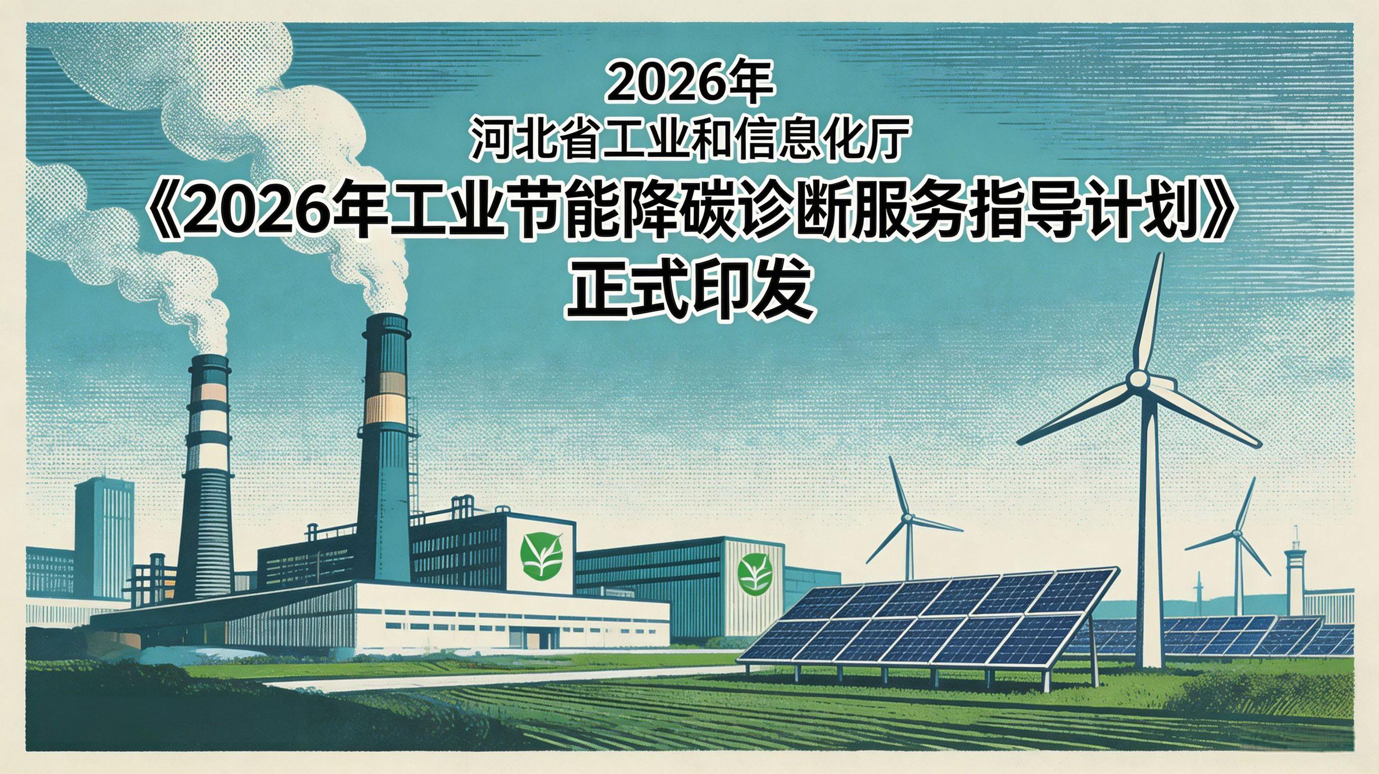 2026年河北工业节能降碳诊断服务启动：82家机构为450家单位免费提供能效评估