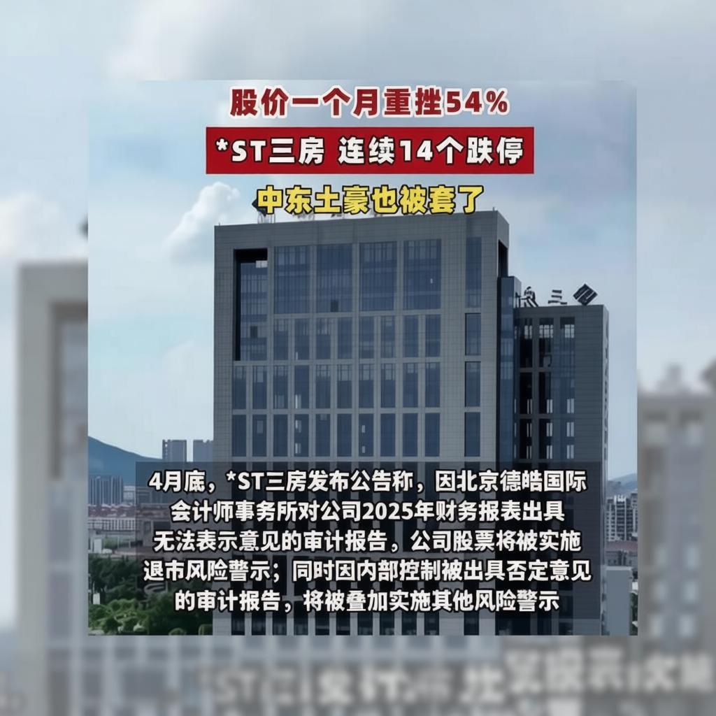 8.85亿亏损、35.6亿应收款悬空、控股股东股权全部冻结——*ST三房的“至暗时刻”