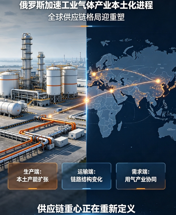 俄罗斯加速工业气体产业本土化进程，全球供应链格局迎重塑