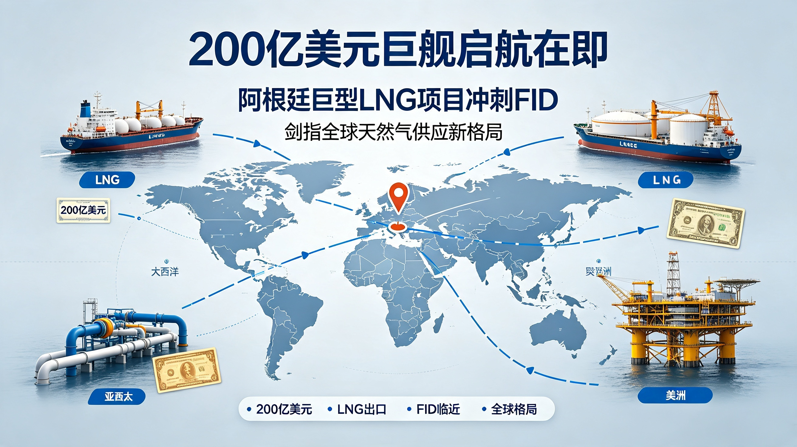 200亿美元巨舰启航在即：阿根廷巨型LNG项目冲刺FID，剑指全球天然气供应新格局