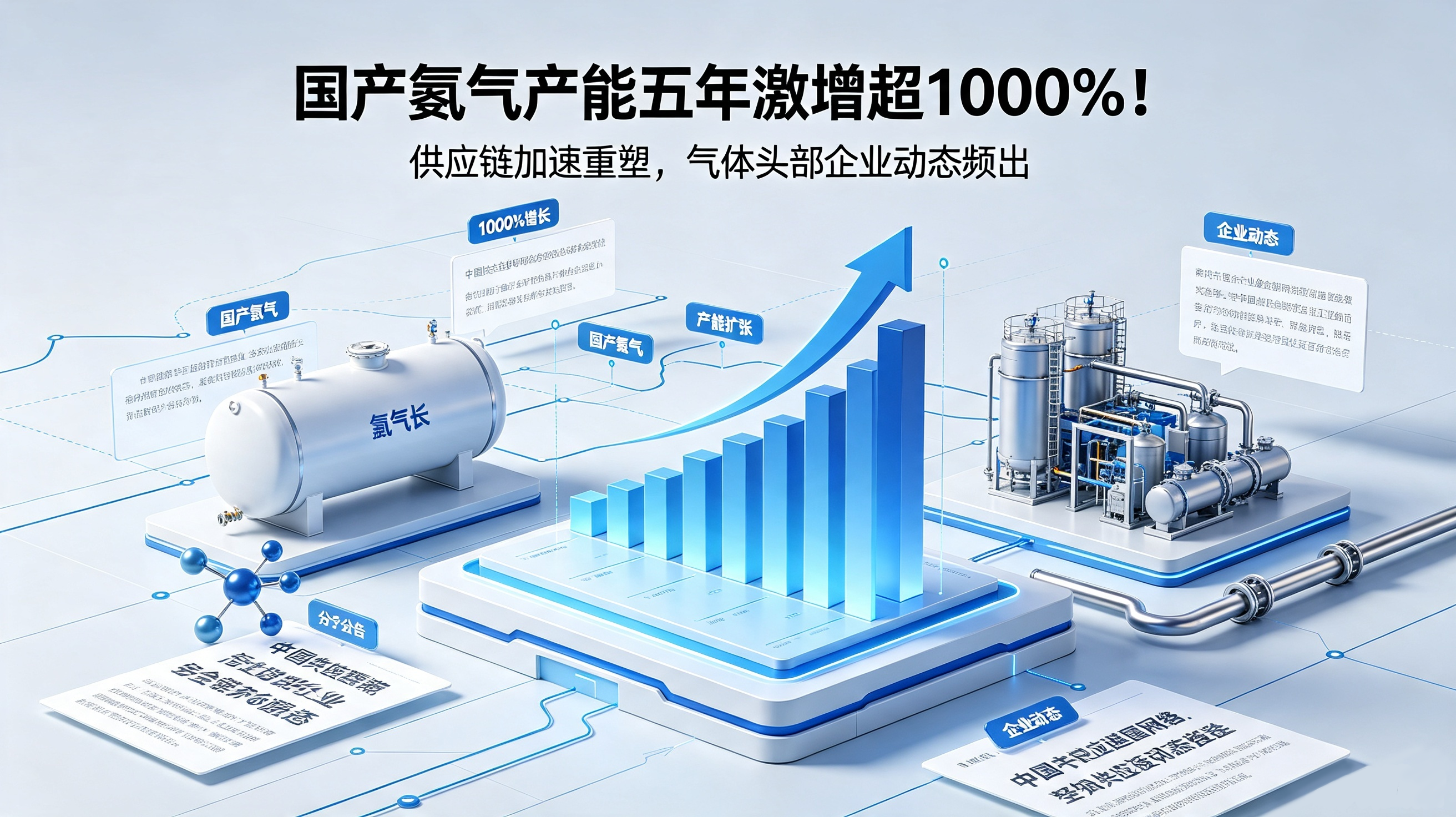 国产氦气产能五年激增超1000%！供应链加速重塑，气体头部企业动态频出