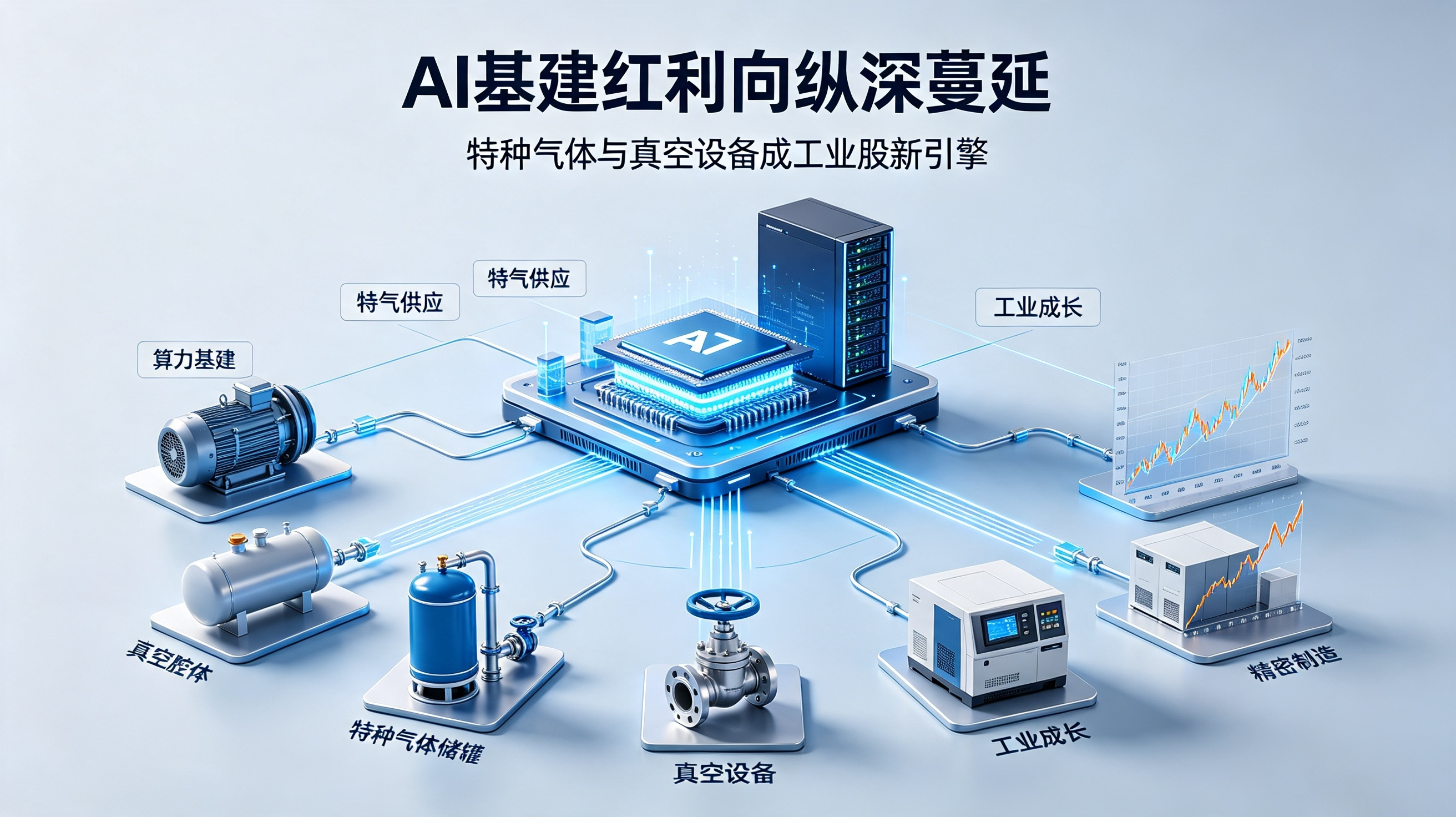 AI基建红利向纵深蔓延：特种气体与真空设备成工业股新引擎