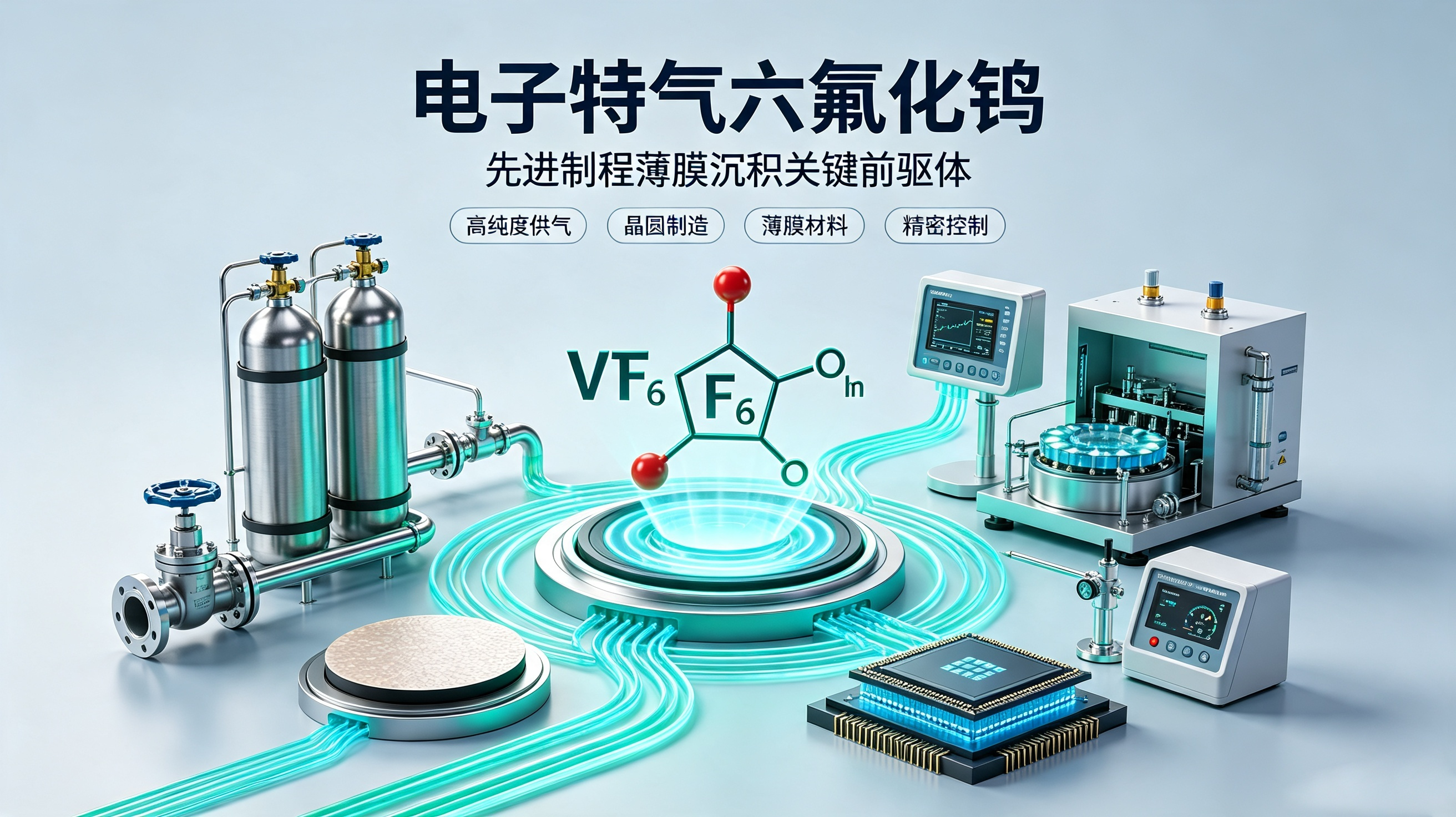 六氟化钨价格逼近200万/吨！HBM芯片热潮引爆电子特气国产替代加速
