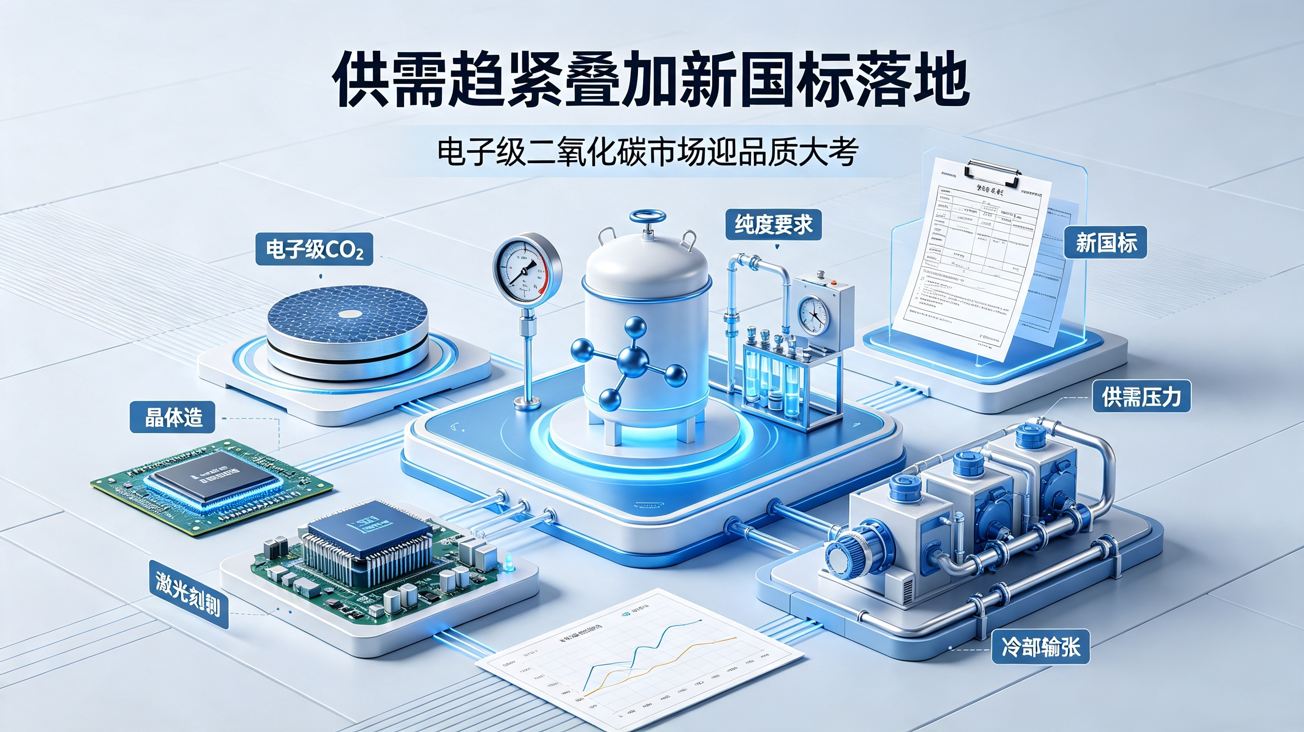供需趋紧叠加新国标落地，电子级二氧化碳市场迎品质大考