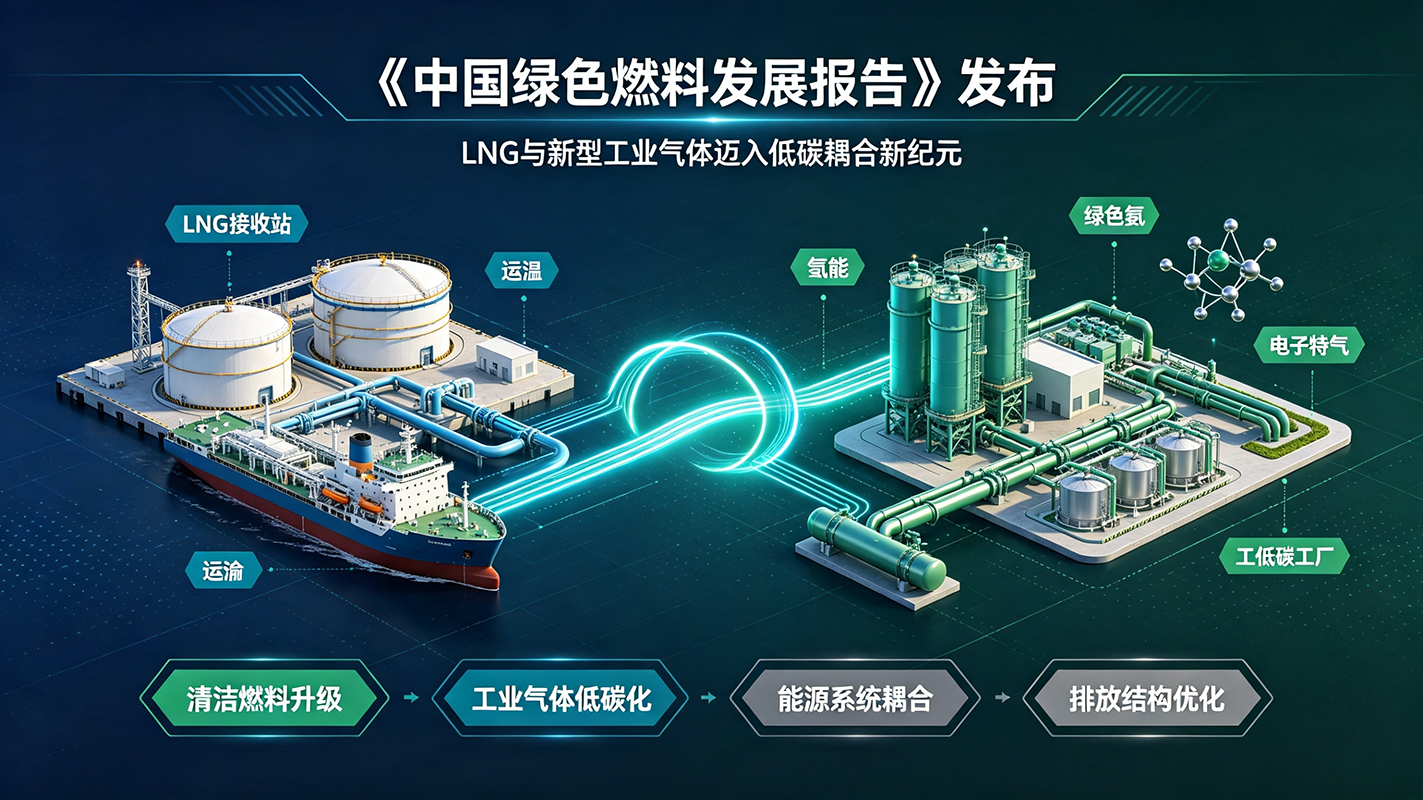 《中国绿色燃料发展报告》发布:LNG与新型工业气体迈入低碳耦合新纪元