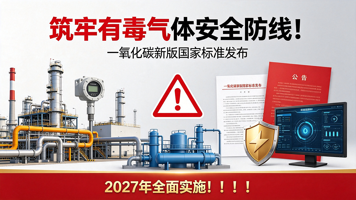 筑牢有毒气体安全防线!一氧化碳新版国家标准发布,2027年全面实施