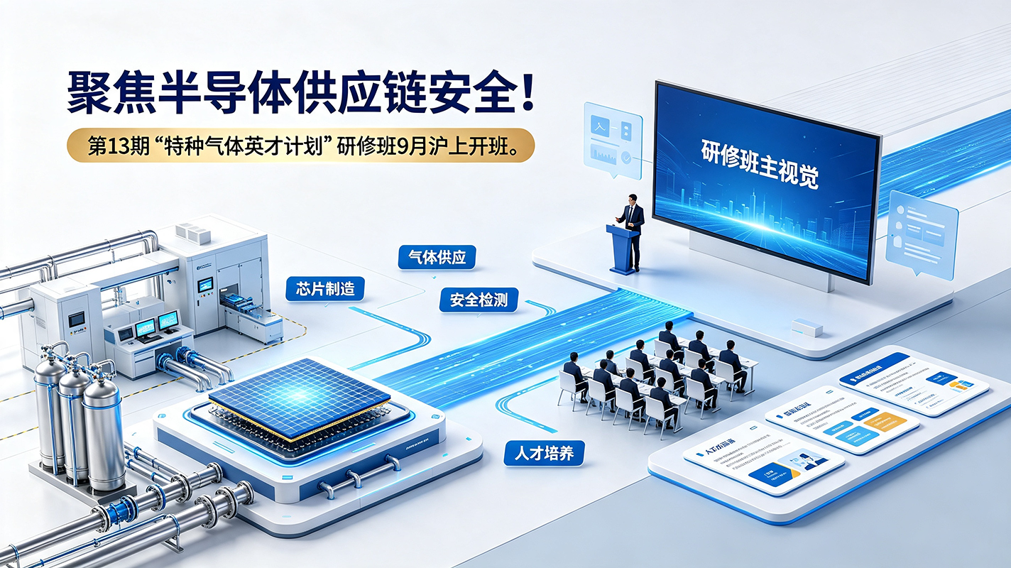聚焦半导体供应链安全！第13期“特种气体英才计划”研修班9月沪上开班