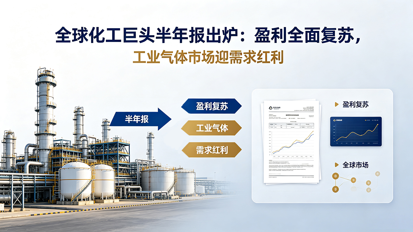 全球化工巨头半年报出炉:盈利全面复苏,工业气体市场迎需求红利