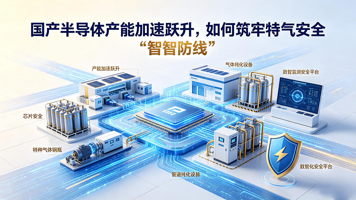 国产半导体产能加速跃升,如何筑牢特气安全“数智防线”?