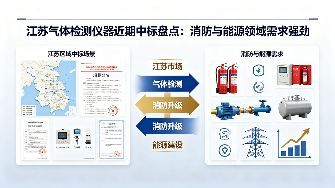 江苏气体检测仪器近期中标盘点：消防与能源领域需求强劲