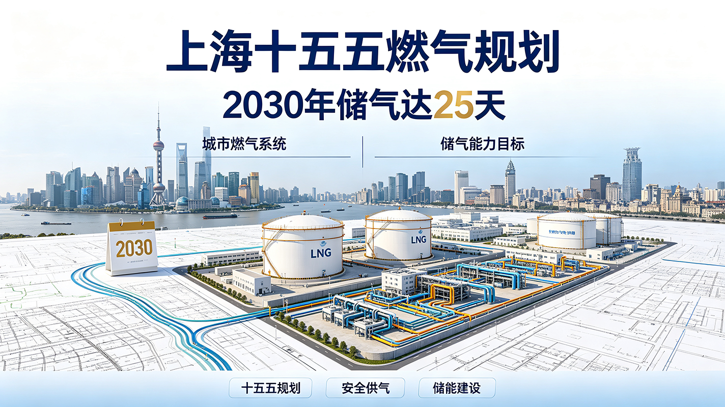 上海十五五燃气规划：2030年储气达25天