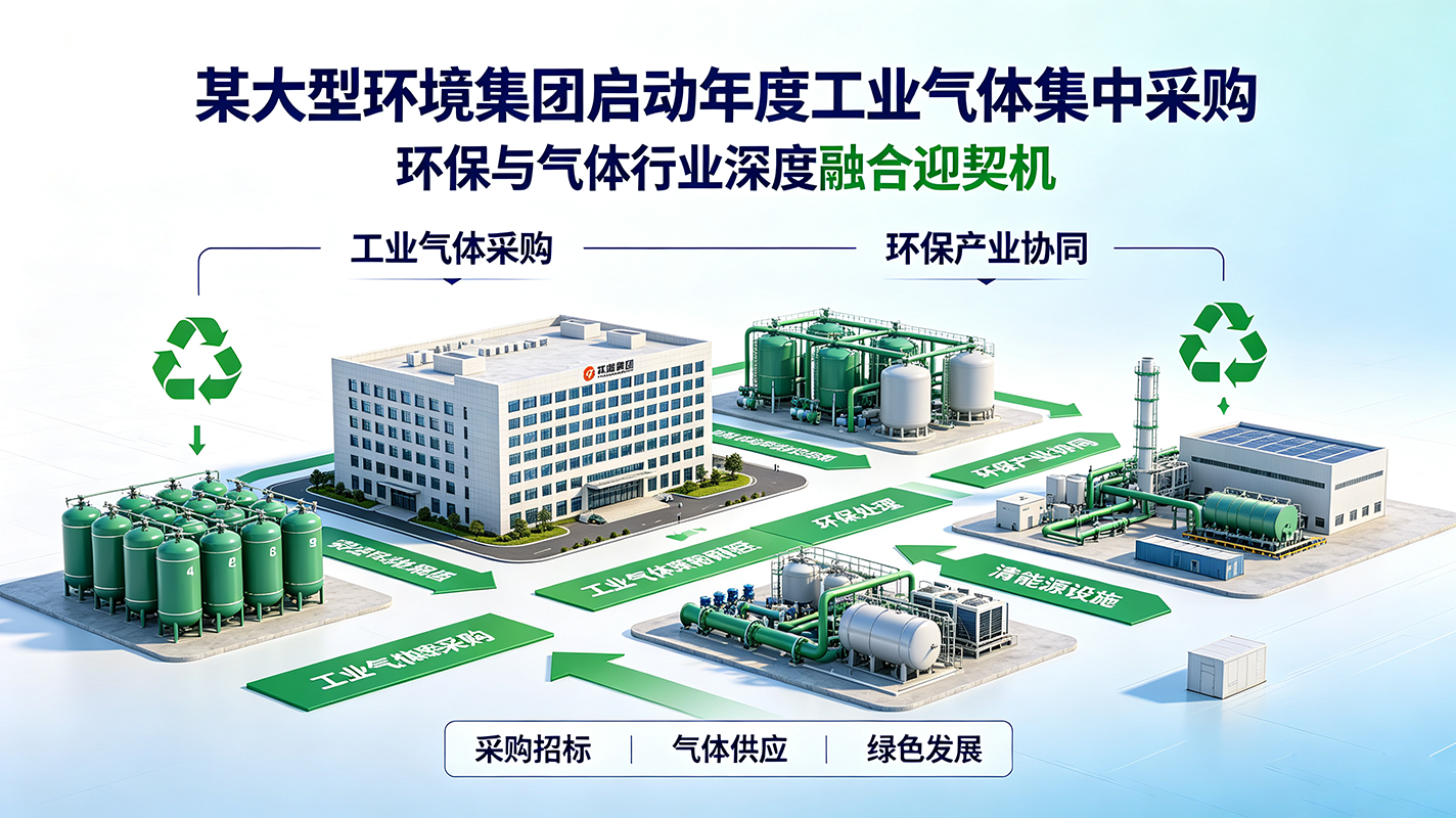 某大型环境集团启动年度工业气体集中采购,环保与气体行业深度融合迎契机