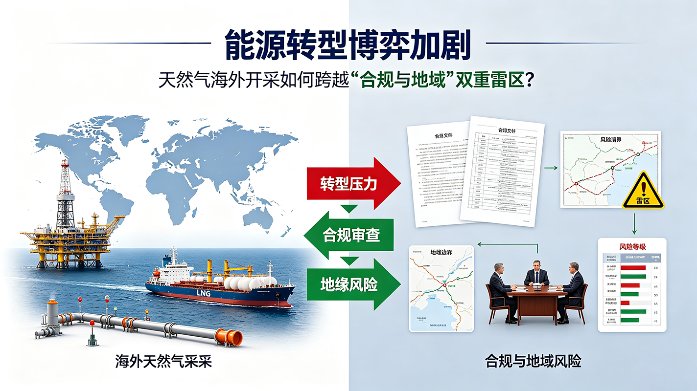 能源转型博弈加剧，天然气海外开采如何跨越“合规与地缘”双重雷区？