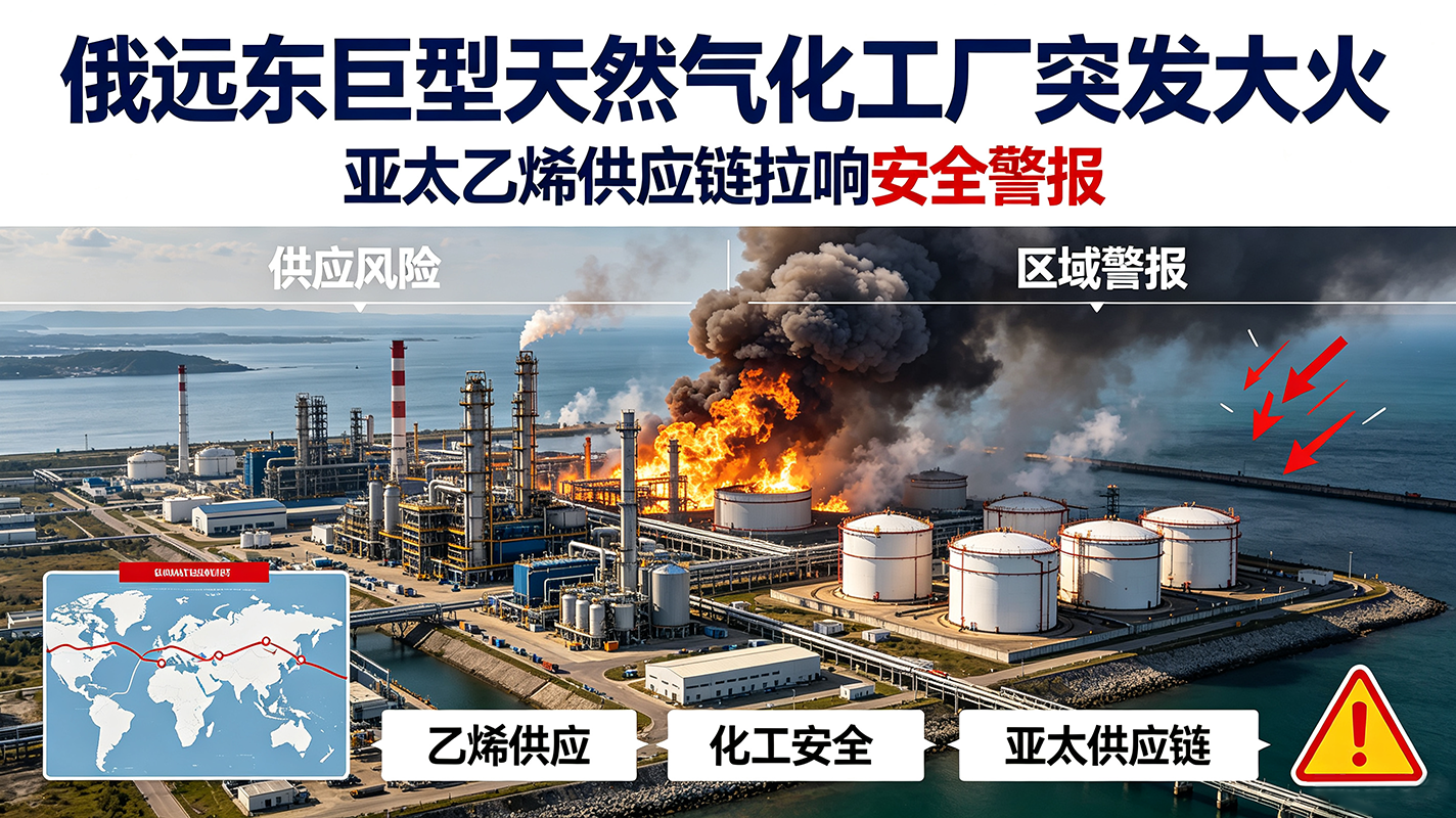 俄远东巨型天然气化工厂突发大火,亚太乙烯供应链拉响安全警报