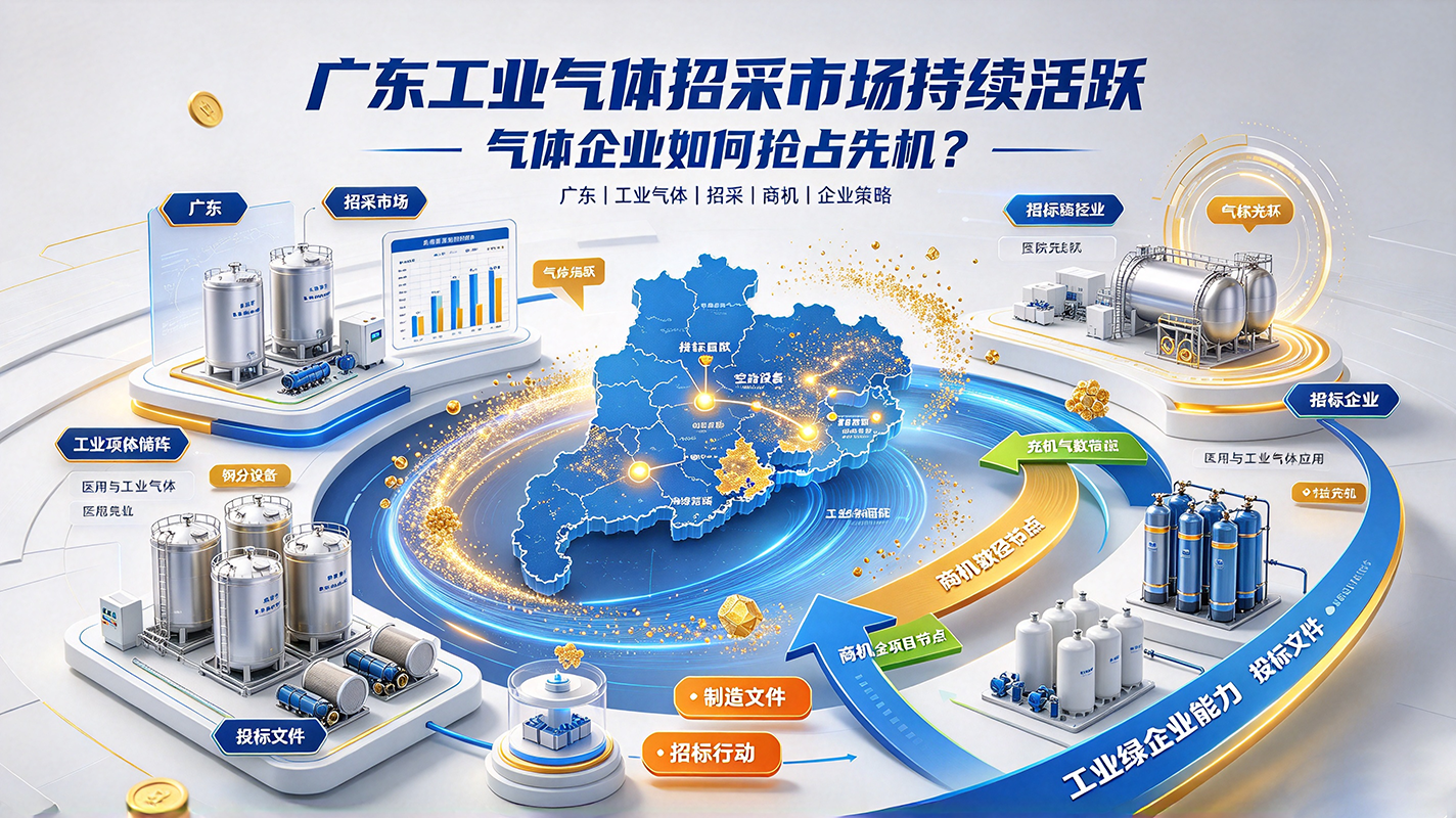 广东工业气体招采市场持续活跃，气体企业如何抢占先机？