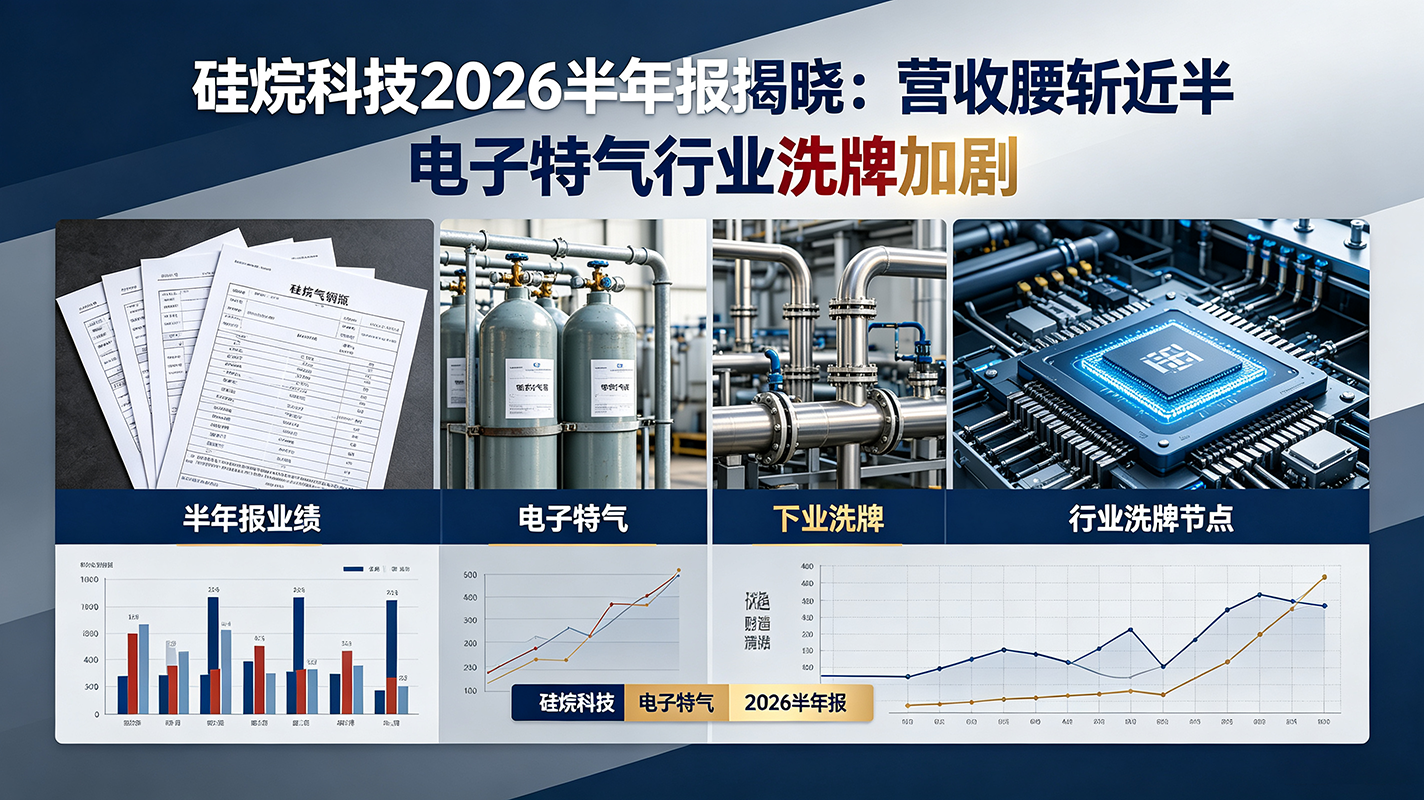 硅烷科技2026半年报揭晓：营收腰斩近半，电子特气行业洗牌加剧