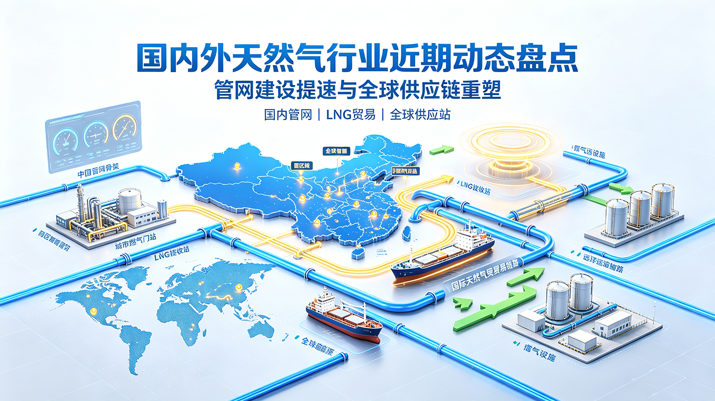 国内外天然气行业近期动态盘点:管网建设提速与全球供应链重塑