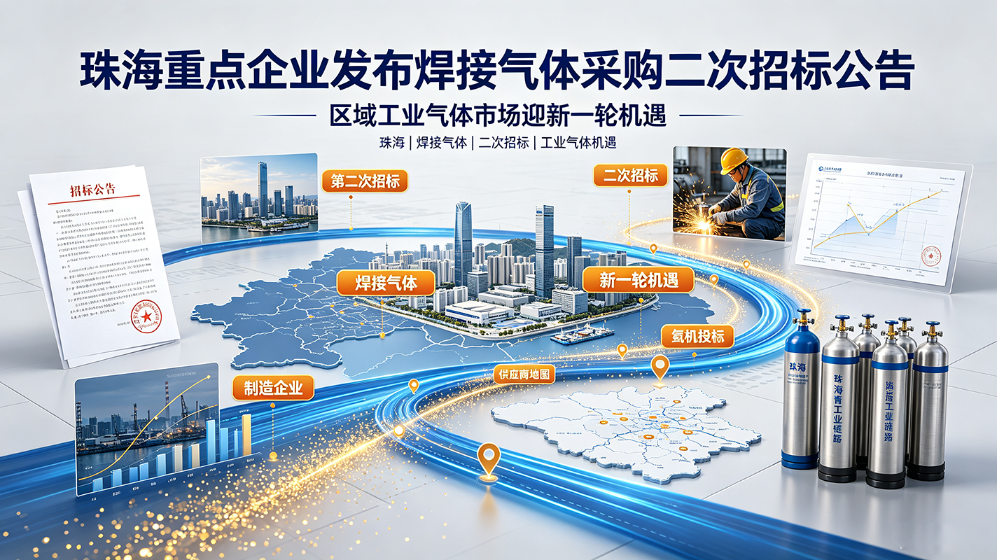 珠海重点企业发布焊接气体采购二次招标公告,区域工业气体市场迎新一轮机遇