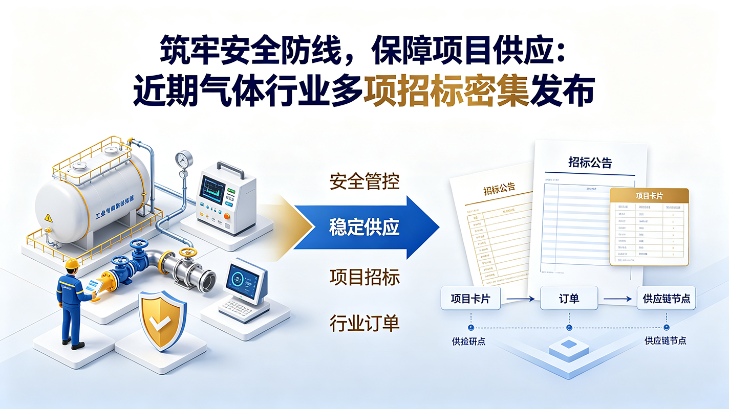 筑牢安全防线，保障项目供应：近期气体行业多项招标密集发布