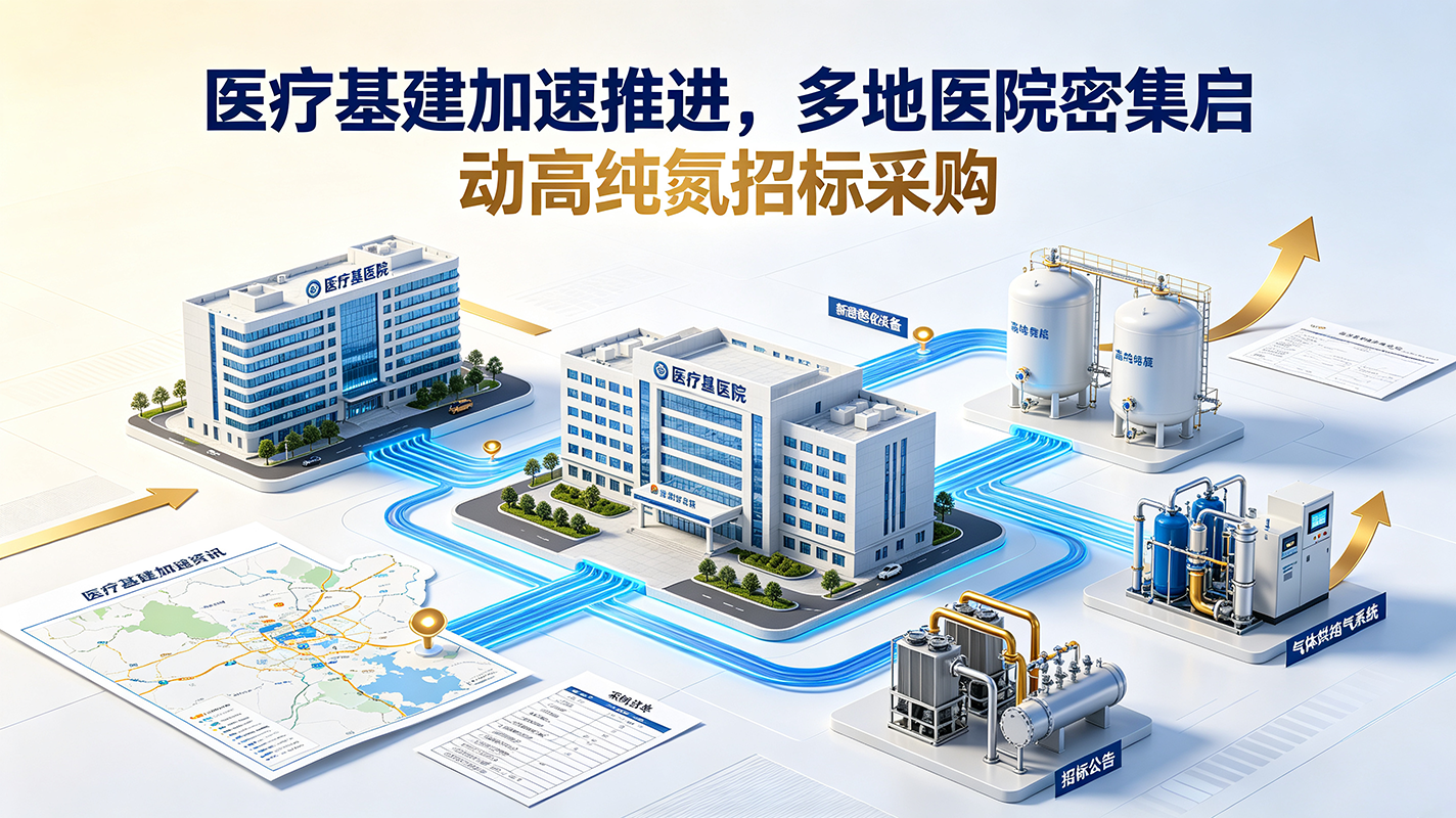 医疗基建加速推进,多地医院密集启动高纯氮招标采购