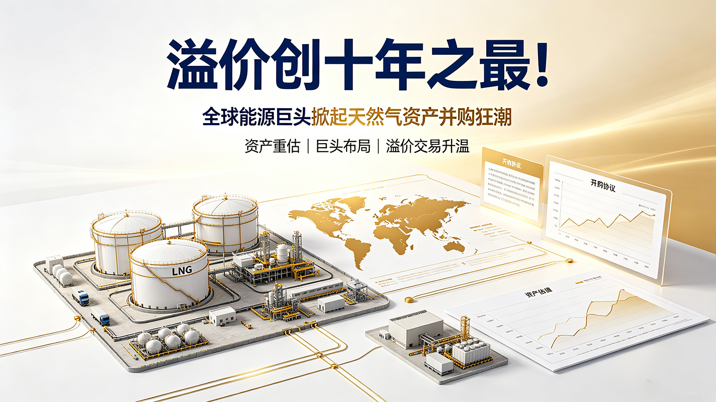 溢价创十年之最！全球能源巨头掀起天然气资产并购狂潮