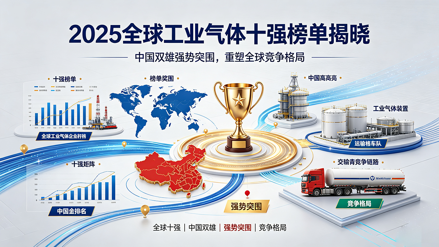 2025全球工业气体十强榜单揭晓:中国双雄强势突围,重塑全球竞争格局