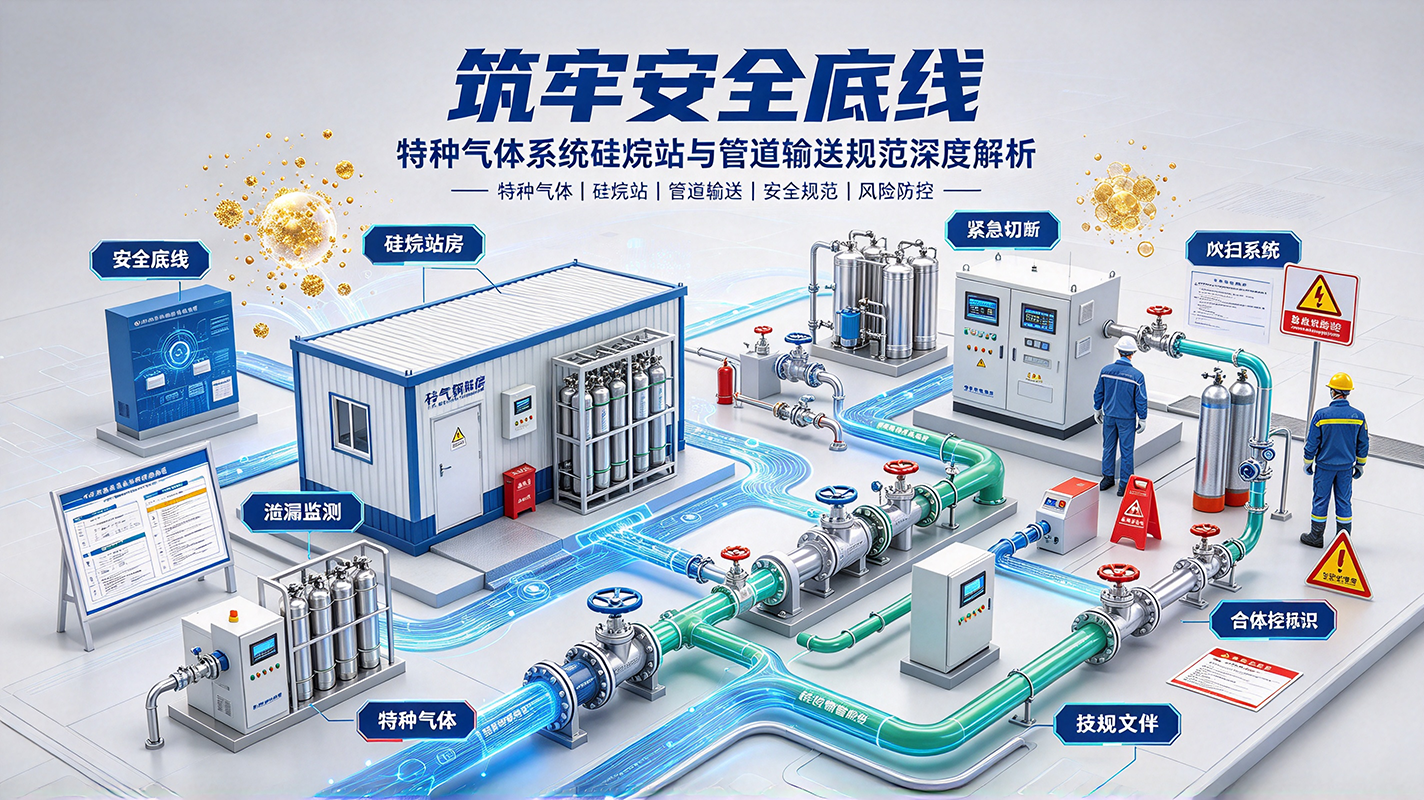 筑牢安全底线:特种气体系统硅烷站与管道输送规范深度解析