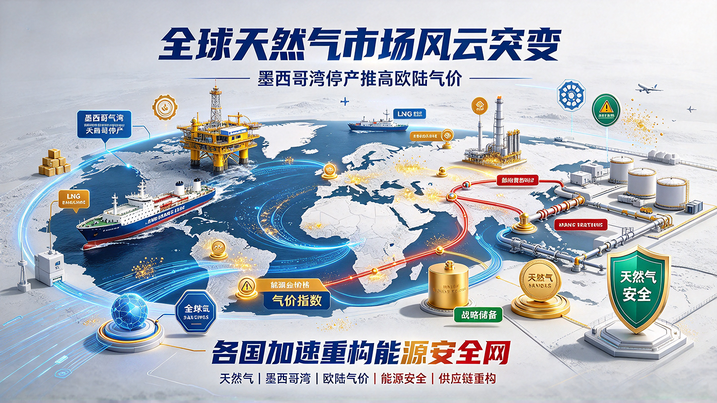 全球天然气市场风云突变:墨西哥湾停产推高欧陆气价,各国加速重构能源安全网