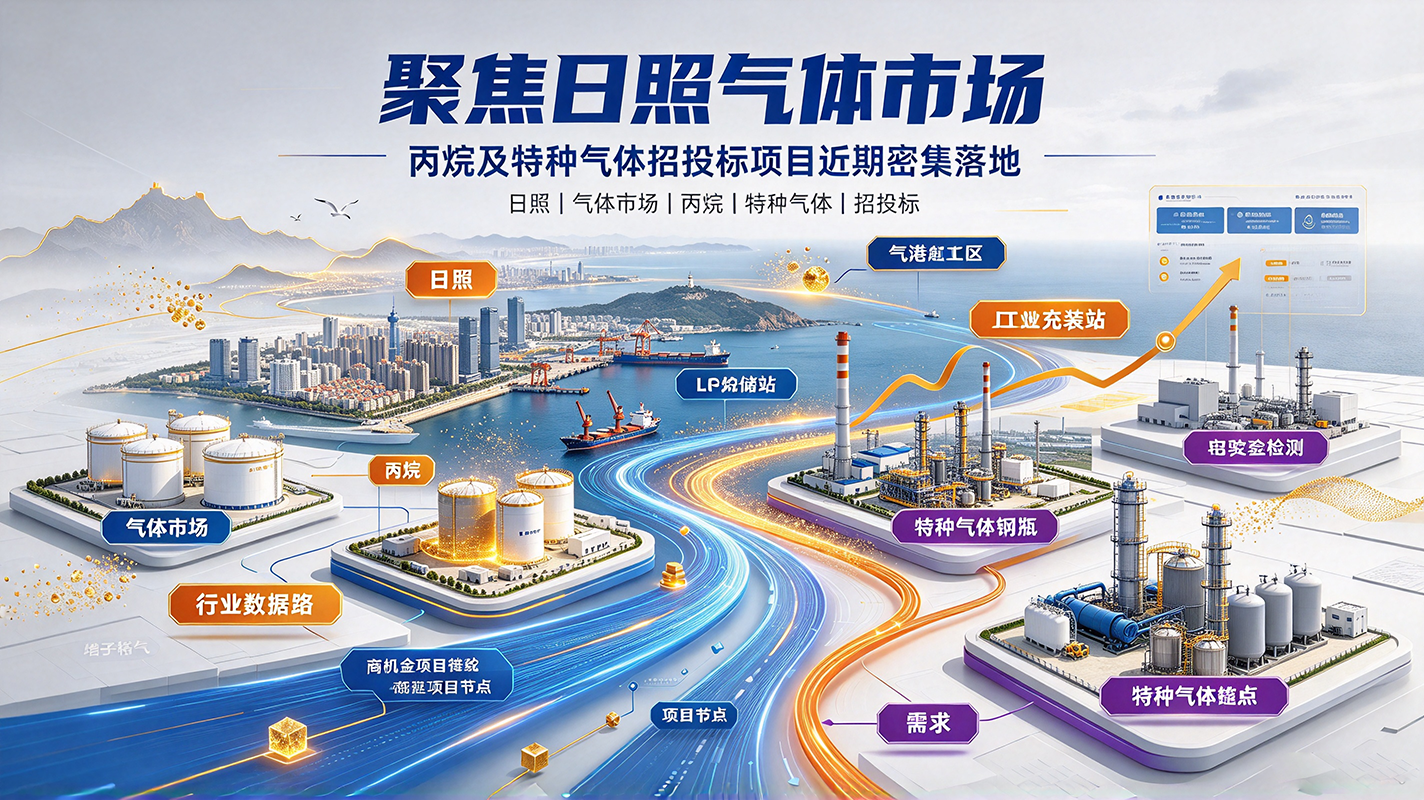 聚焦日照气体市场:丙烷及特种气体招投标项目近期密集落地