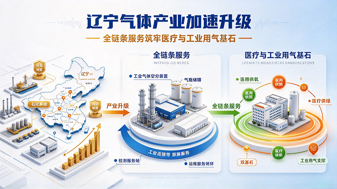 辽宁气体产业加速升级:全链条服务筑牢医疗与工业用气基石