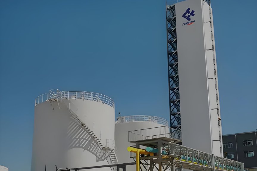 杭州福斯达深冷装备股份有限公司的九万空分装置于 2025 年 9 月 19 日成功封顶