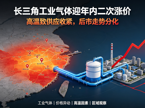 长三角工业气体迎年内二次涨价：高温致供应收紧，后市走势分化