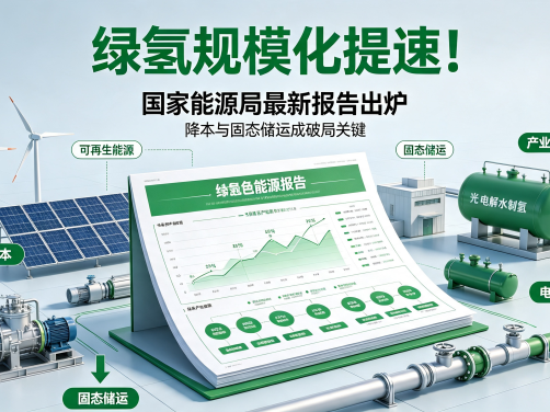 绿氢规模化提速！国家能源局最新报告出炉，降本与固态储运成破局关键