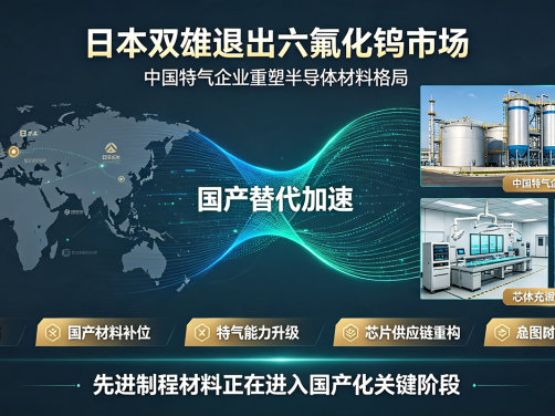 日本双雄退出六氟化钨市场,中国特气企业重塑半导体材料格局