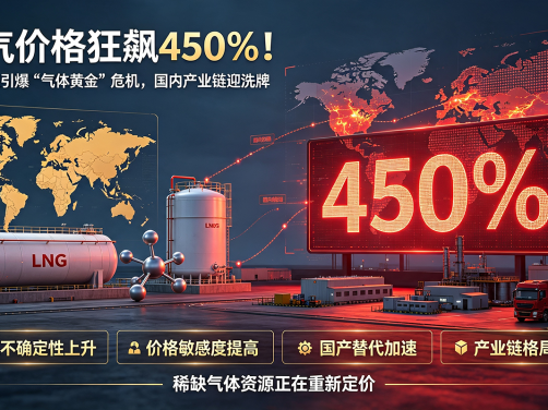 氦气价格狂飙450%!地缘冲突引爆“气体黄金”危机,国内产业链迎洗牌
