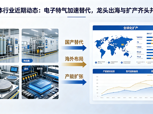 气体行业近期动态：电子特气加速替代，龙头出海与扩产齐头并进