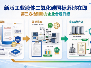 新版工业液体二氧化碳国标落地在即，第三方检测助力企业合规升级