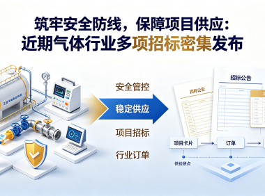 筑牢安全防线,保障项目供应:近期气体行业多项招标密集发布