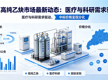 广东高纯乙炔市场最新动态:医疗与科研需求驱动,中标价格呈现分化
