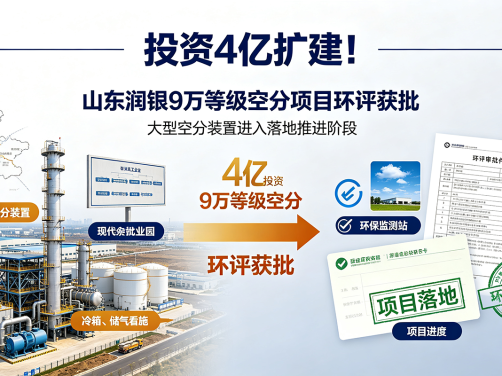投资4亿扩建!山东润银9万等级空分项目环评获批
