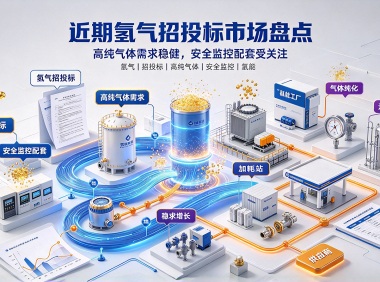 近期氢气招投标市场盘点:高纯气体需求稳健,安全监控配套受关注