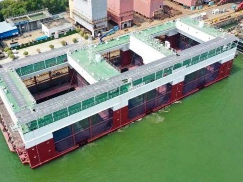 深远海绿氢新纪元：全球首座半潜式风电制氢平台“申海氢能1号”顺利下水